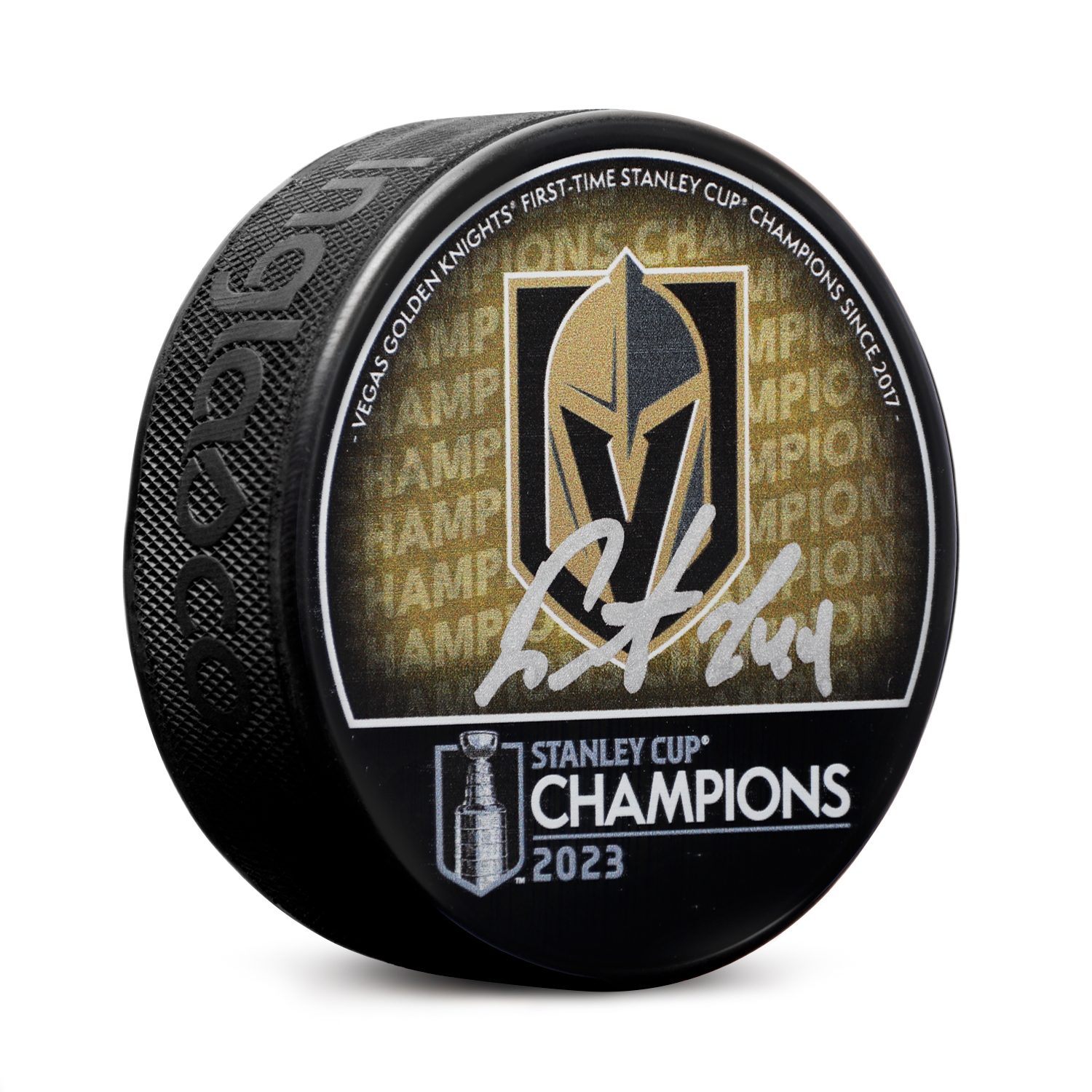 Ivan Barbashev Signed Vegas Golden Knights 2023 Stanley Cup Puck