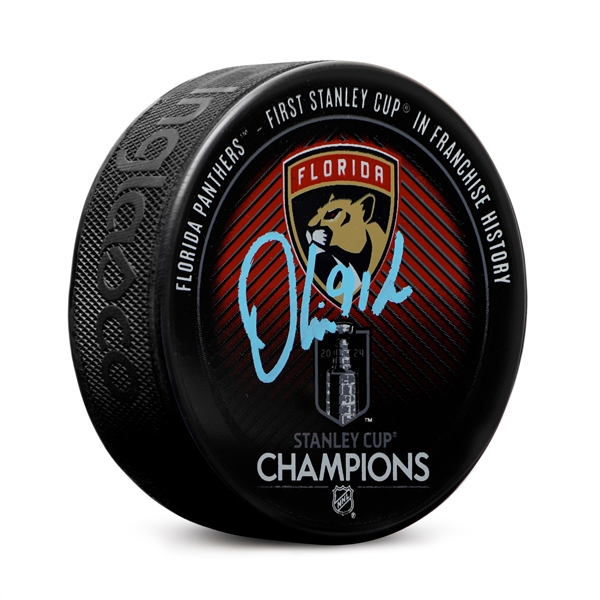 Oliver Ekman-Larsson Signed Florida Panthers 2024 Stanley Cup Puck