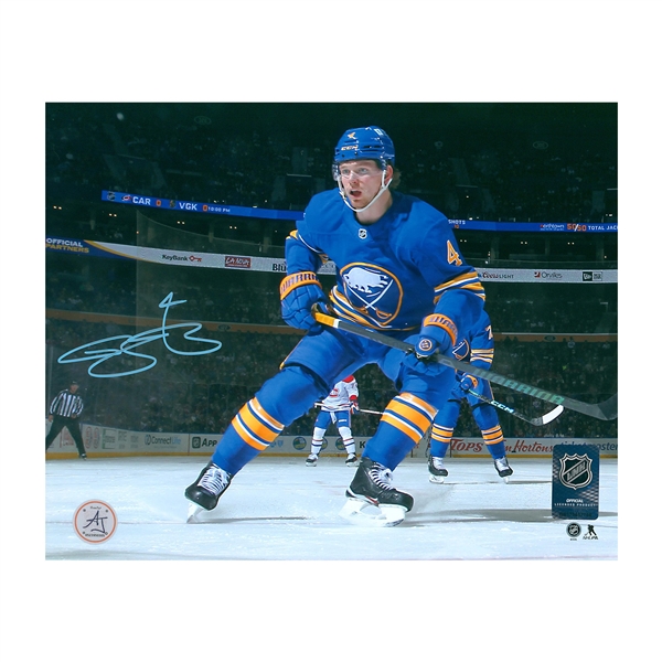 Bowen Byram Autographed Buffalo Sabres Hero Profile 8x10 Photo