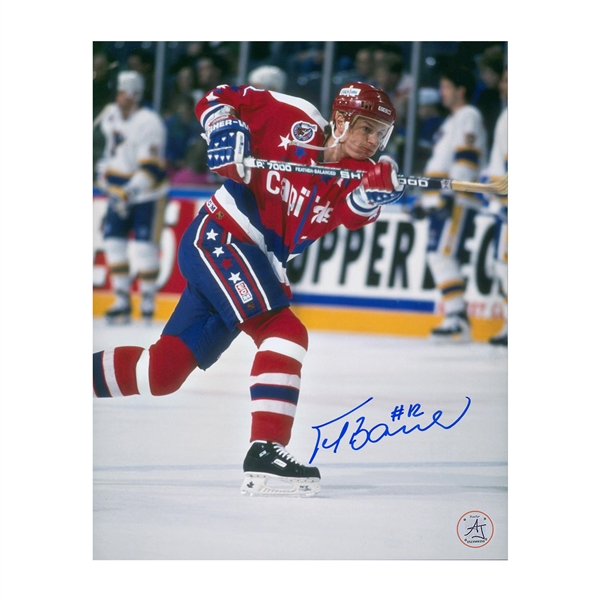 Peter Bondra Autographed Washington Capitals Shooting 8x10 Photo