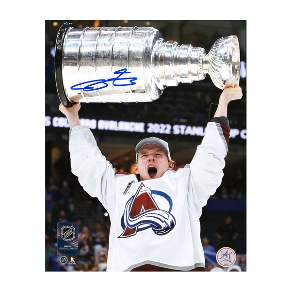 Bowen Byram Signed Colorado Avalanche 2022 Stanley Cup 8x10 Photo