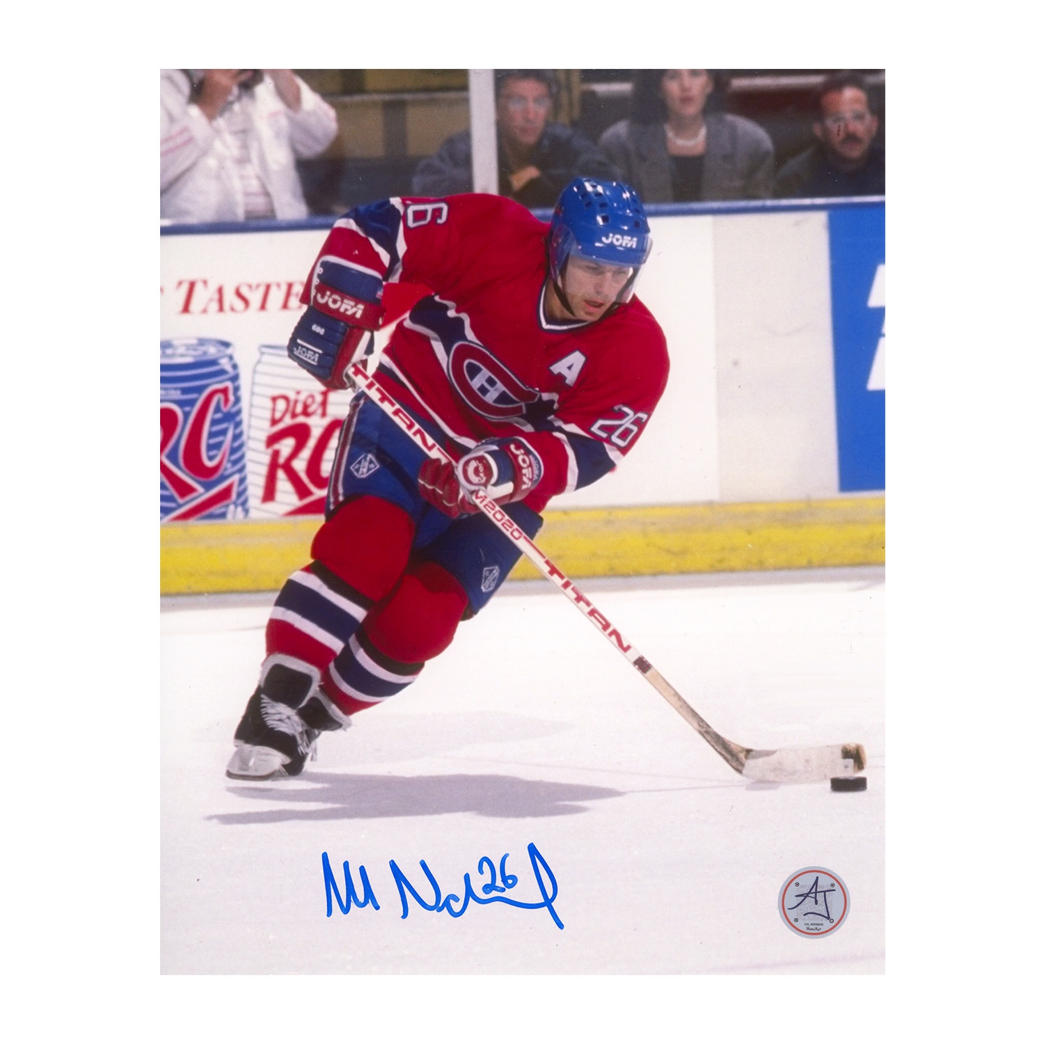 Mats Naslund Autographed Montreal Canadiens 8x10 Photo