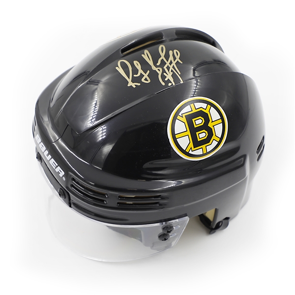 Ray Bourque Autographed Boston Bruins Bauer Mini Hockey Helmet