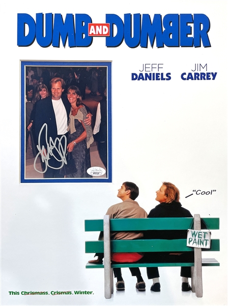 Jeff Daniels Signed Dumb and Dumber Custom Matted 12x16 Photo