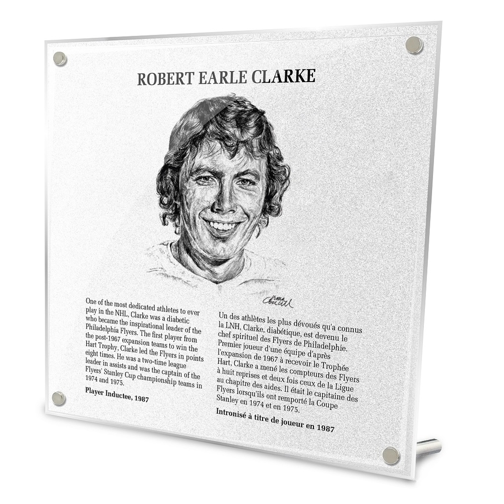 Bobby Clarke Replica Hockey Hall of Fame Plaque