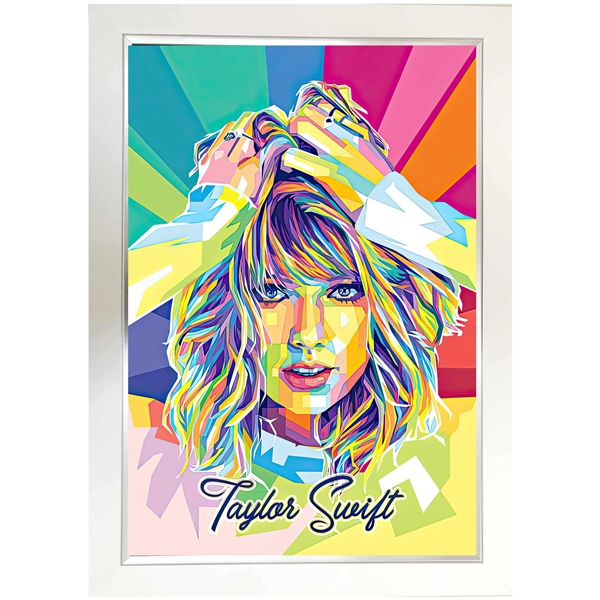 Taylor Swift Custom Framed Textured 29x40 Pop Art Print