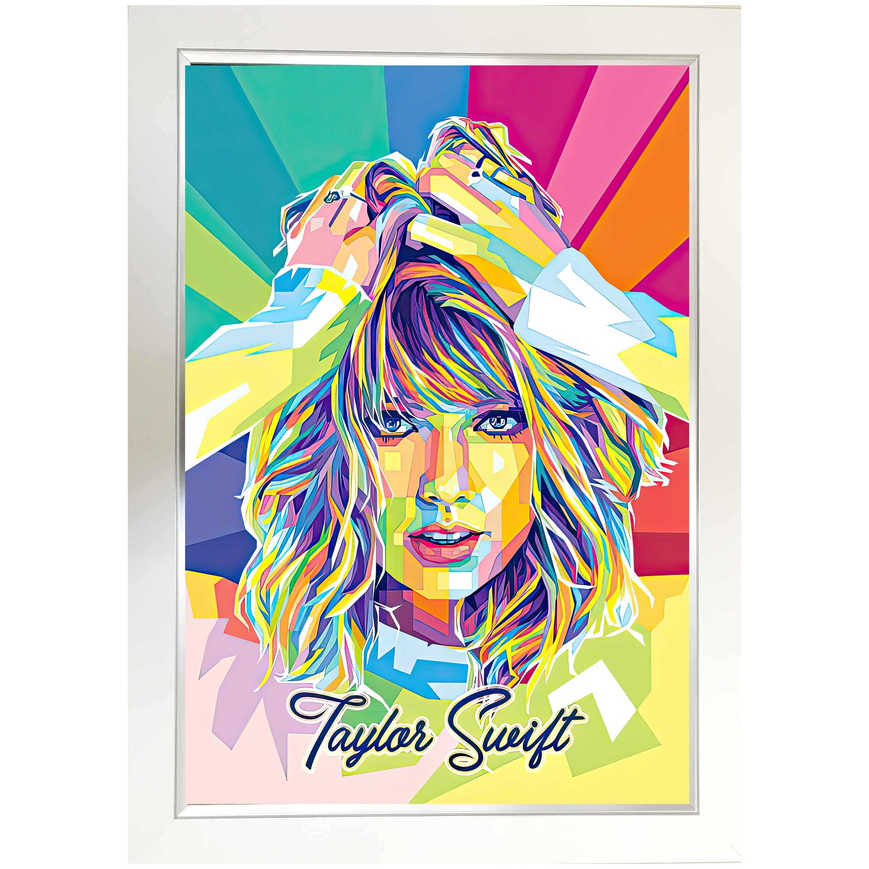 Taylor Swift Custom Framed Textured 29x40 Pop Art Print