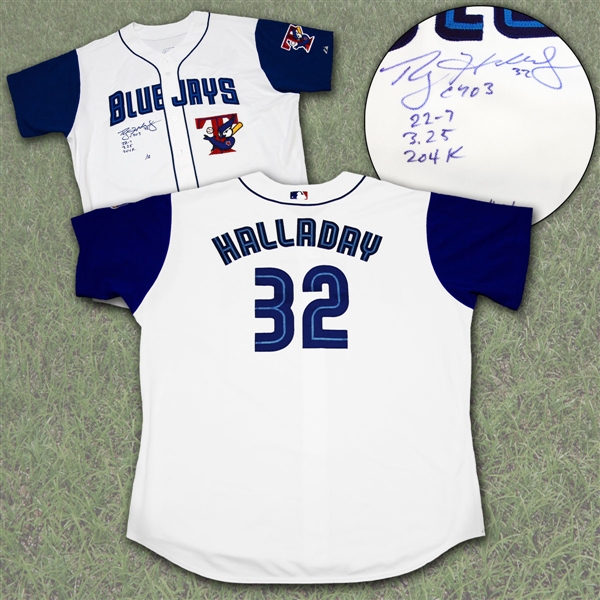 Lot Detail - Roy Halladay Toronto Blue Jays Signed White Pro 2003