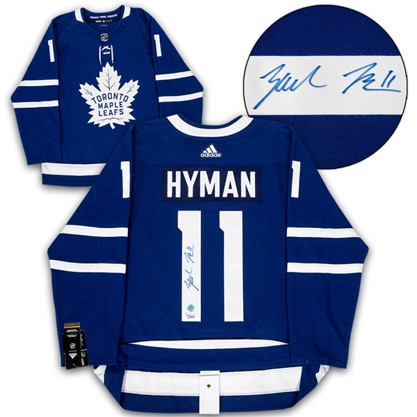 Zach Hyman Toronto Maple Leafs Autographed Adidas Authentic Jersey