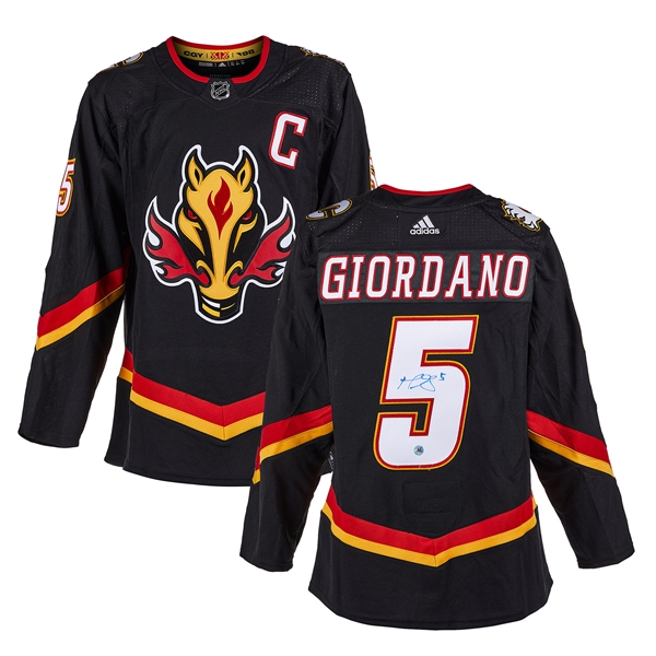 Mark Giordano Calgary Flames Signed Reverse Retro Adidas Jersey