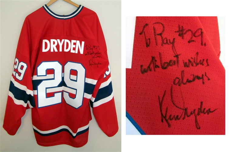Ken Dryden Signed Very Rare Canadiens Jersey - Proceeds Going to Charity!