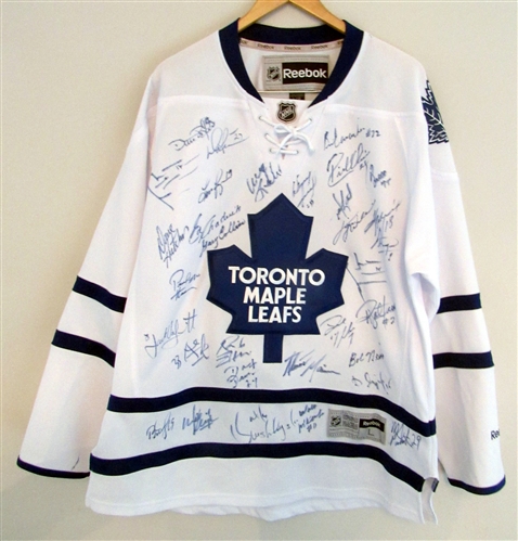 Toronto Maple Leafs Reebok Jersey Signed By 25+ Past Players & Hall of Famers