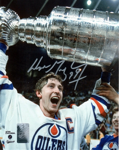 Wayne Gretzky Edmonton Oilers Autographed Stanley Cup Celebration 8x10 Photo