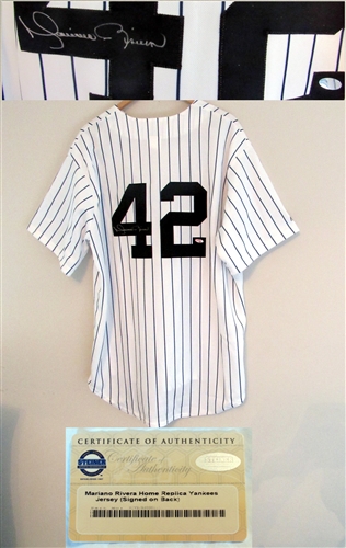 Mariano Rivera New York Yankees Autographed Majestic Jersey with Steiner COA
