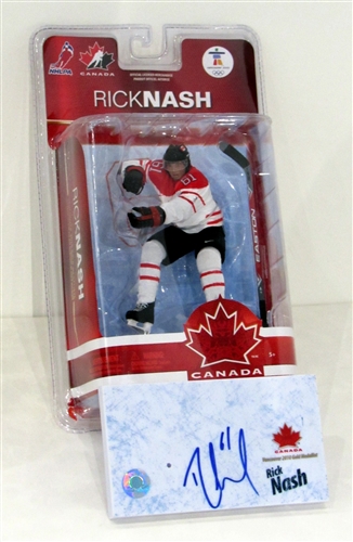 Rick Nash Signed 2010 Team Canada Vancouver Olympics McFarlane Figurine
