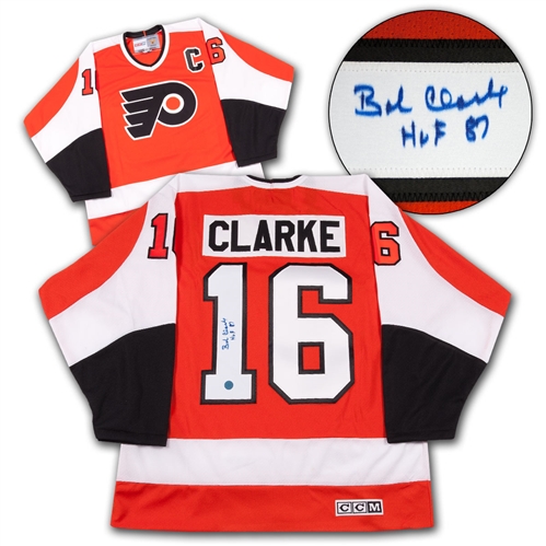Bobby Clarke Philadelphia Flyers Autographed Vintage CCM Jersey