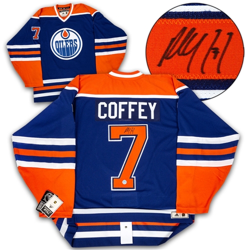Paul Coffey Edmonton Oilers Signed Adidas Team Classic Jersey