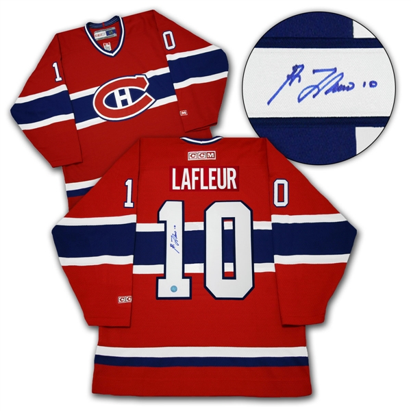 Guy Lafleur Montreal Canadiens Autographed Vintage CCM Jersey