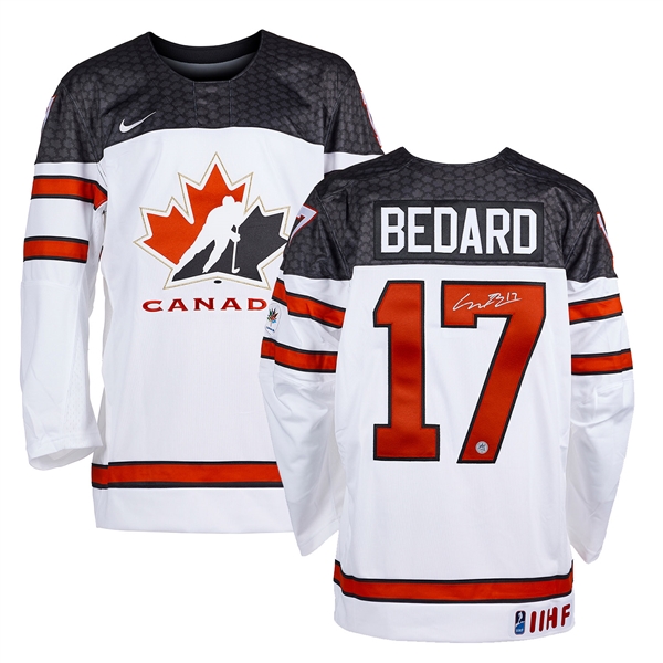 Connor Bedard Team Canada Signed World Jr Hockey Jersey