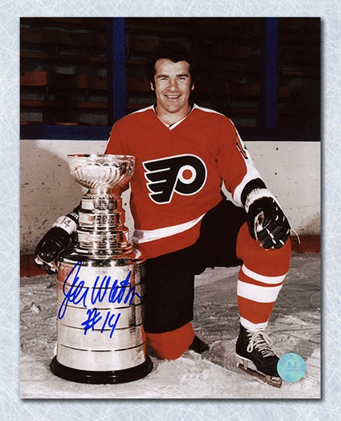 Joe Watson Philadelphia Flyers Autographed Stanley Cup 8x10 Photo