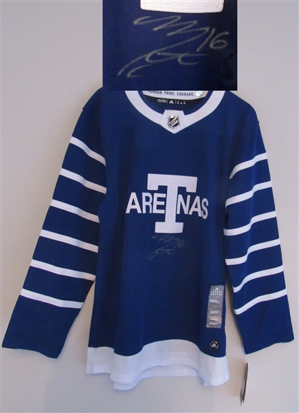 Mitch Marner Toronto Arenas Signed Adidas Jersey (on the Front)