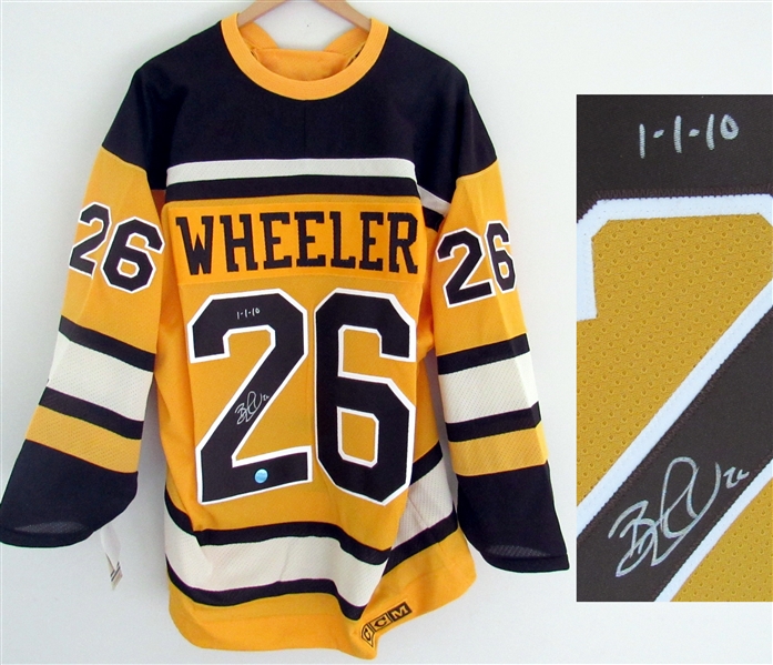 Blake Wheeler Boston Bruins Signed Retro CCM Winter Classic Jersey with Date Note