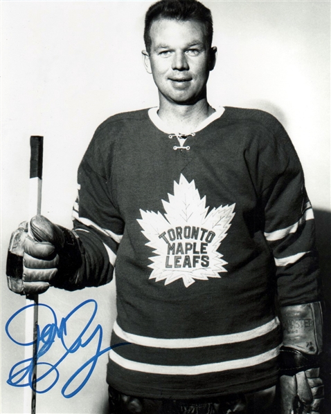 Don Cherry Signed Toronto Maple Leafs 8x10 Photo (Flawed)