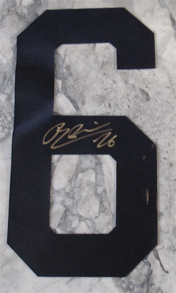 Rasmus Dahlin Autographed Buffalo Sabres Loose Jersey Number (Flawed)