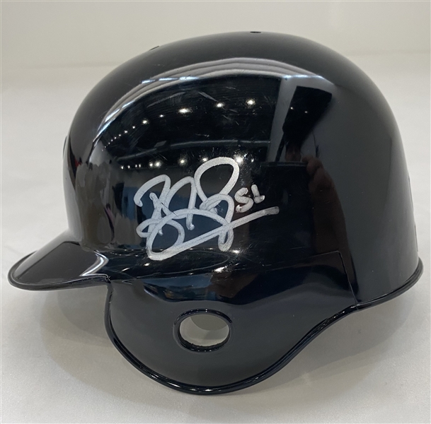 BJ Ryan Toronto Blue Jays Signed Mini Batting Helmet (Flawed)