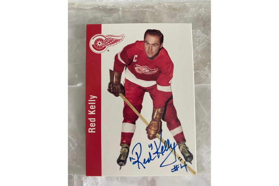 Red Kelly Detroit Red Wings Signed Parkhurst Trading Card #52