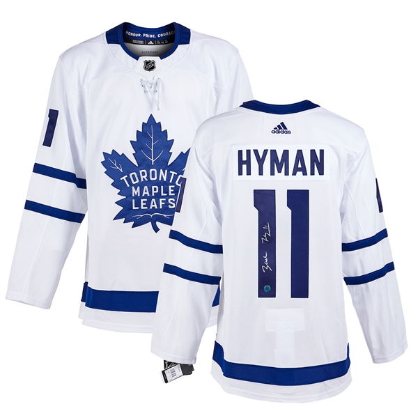 Zach Hyman Toronto Maple Leafs Signed White Adidas Jersey