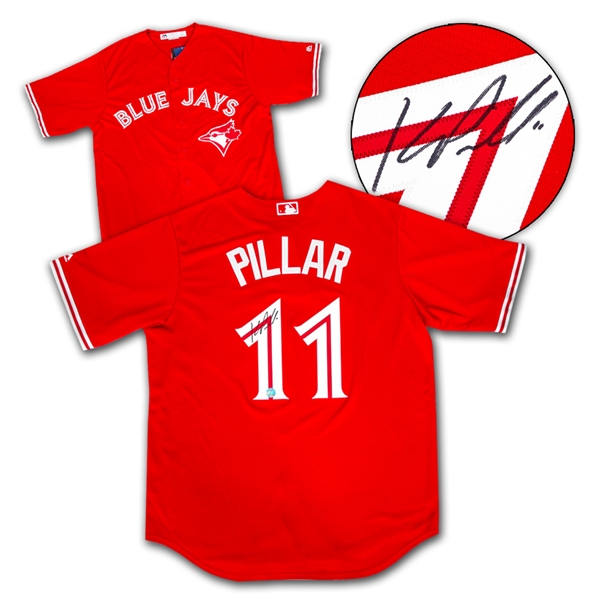 Kevin Pillar Toronto Blue Jays Signed Red Canada Jersey