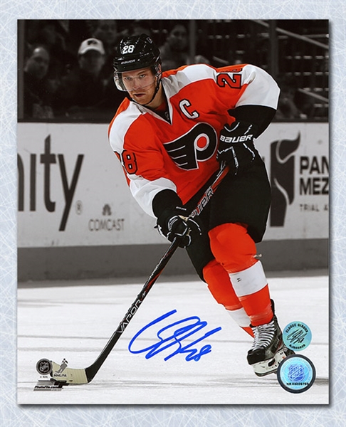 Claude Giroux Philadelphia Flyers Signed Color Isolation 8x10 Photo