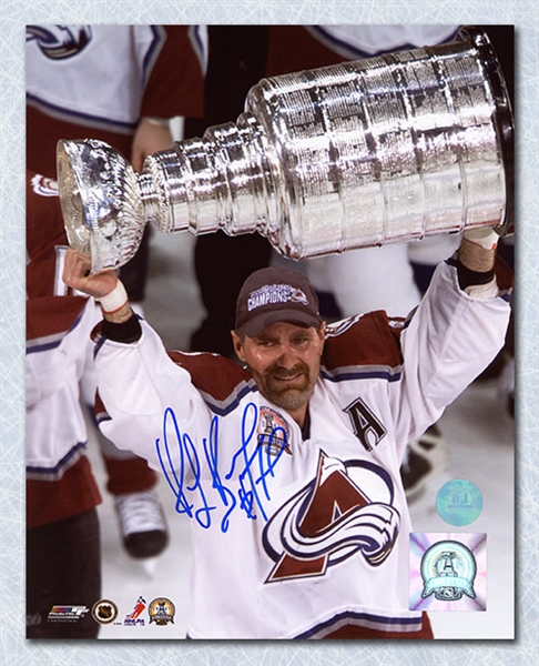 Ray Bourque Colorado Avalanche Signed 2001 Stanley Cup 8x10 Photo