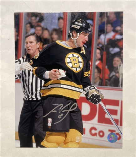 Cam Neely Boston Bruins Autographed Bloody Warrior 8x10 Photo (Flawed)
