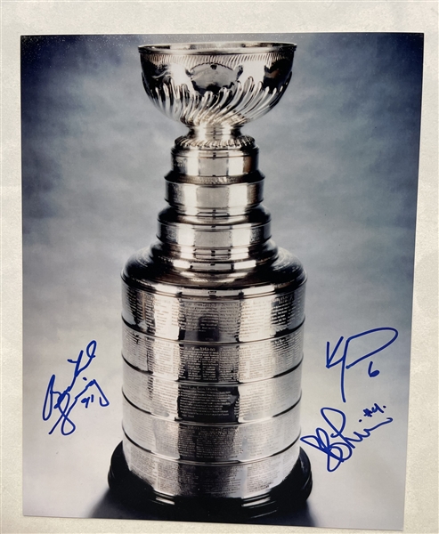 Butch Goring, Bob Lorimer + Ken Morrow Signed New York Islanders Stanley Cup 8x10 Photo