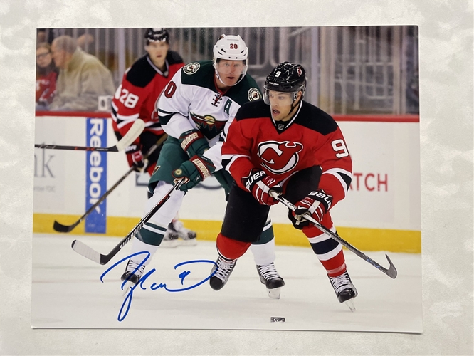 Taylor Hall New Jersey Devils Signed 11x14 Photo