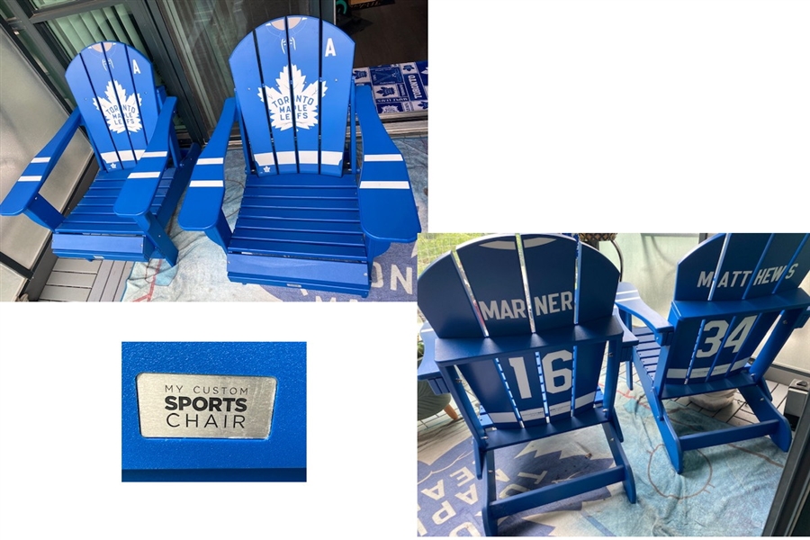 Auston Matthews & Mitch Marner: 2 Toronto Maple Leafs Custom Muskoka Chairs - Value: $1,000 (Store Pickup Only)