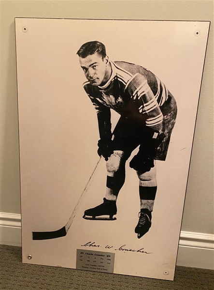 Charlie Conacher Toronto Maple Leafs Captains Wall Plaque Hung for 10 Years in ACC with MLSE LOA