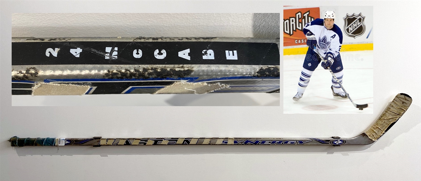 Bryan McCabe Toronto Maple Leafs Game Used Easton Hockey Stick