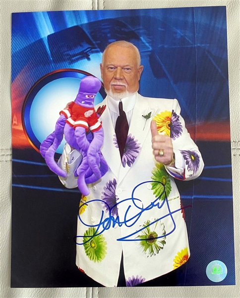 Don Cherry Signed Hockey Night in Canada 8x10 Photo (Flawed)