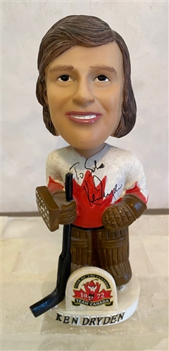 Ken Dryden Signed 1972 Team Canada Hand-Painted Bobblehead