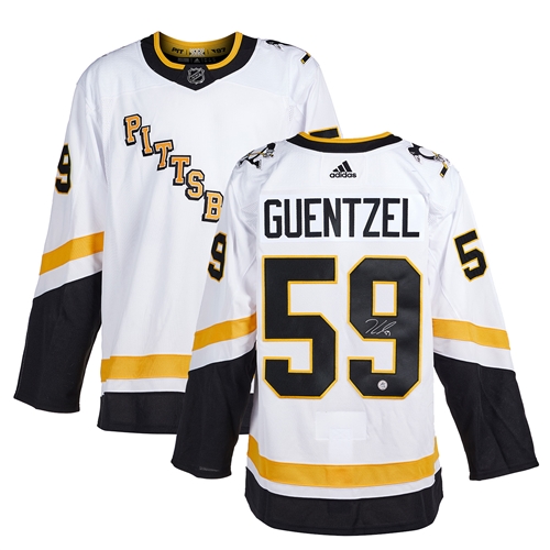 Jake Guentzel Signed Pittsburgh Penguins Reverse Retro Adidas Jersey