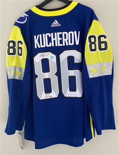 Nikita Kucherov 2018 All-Star Game Signed & Inscribed Adidas Jersey #18/18