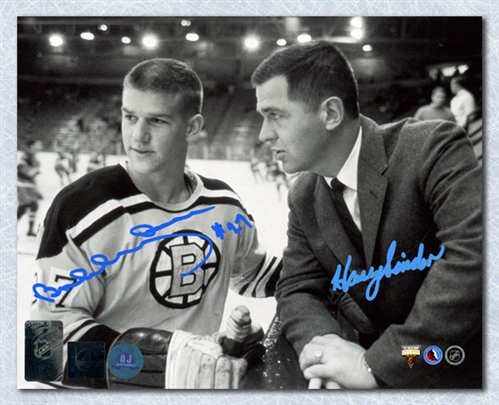 Bobby Orr & Harry Sinden Boston Bruins Dual Signed Rookie 8x10 Photo
