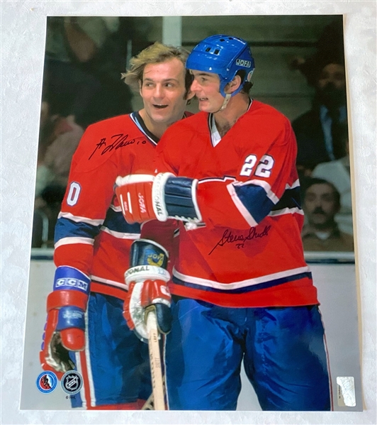 Guy Lafleur & Steve Shutt Montreal Canadiens Dual Signed 16x20 Photo