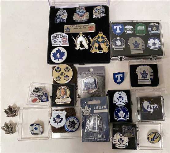 Lot of 30 Toronto Maple Leafs Assorted Pins