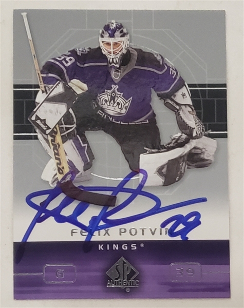 Lot Detail - Felix Potvin Autographed Los Angeles Kings 2002-03 SP