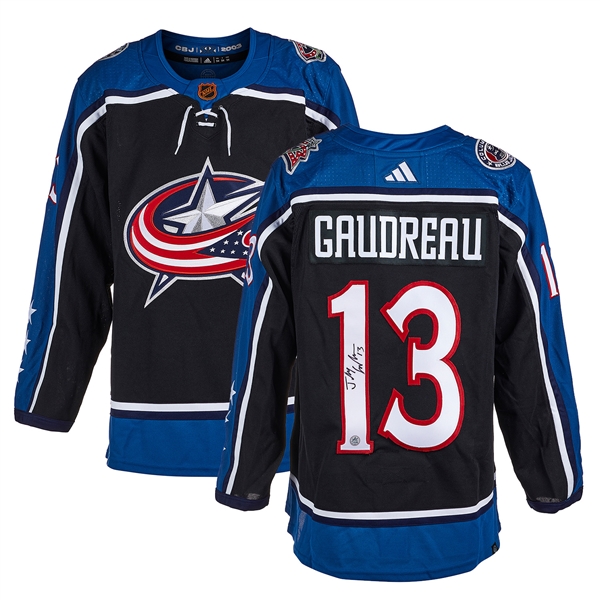 Johnny Gaudreau Signed Columbus Blue Jackets Reverse Retro 22 Adidas Jersey