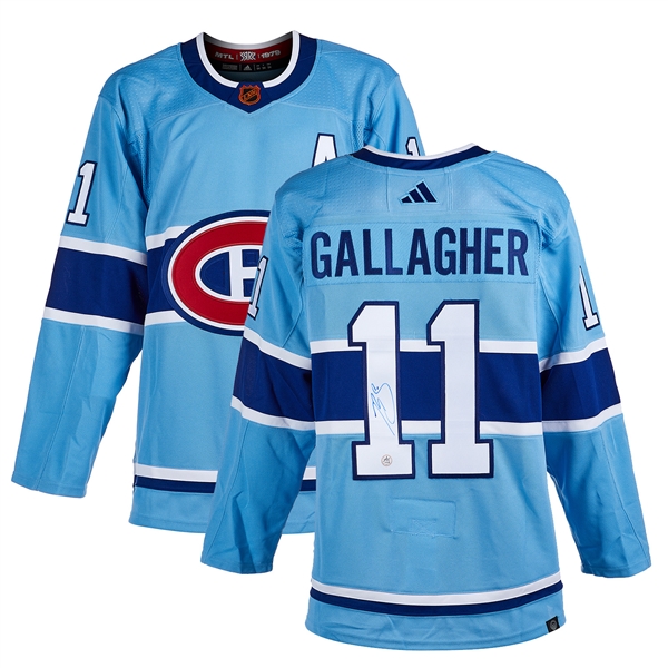 Brendan Gallagher Signed Montreal Canadiens Reverse Retro 22 Adidas Jersey